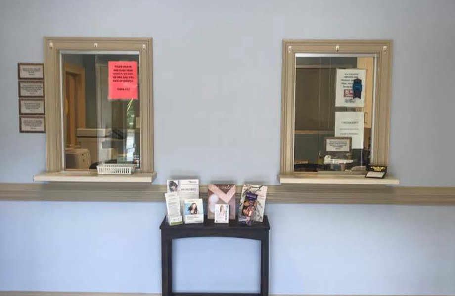 Medical office reception repaint