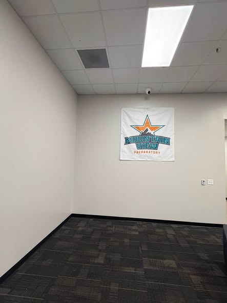 Freshly painted commercial room